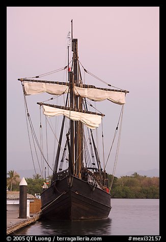 Replica of Spanish Gallion, Nuevo Vallarta, Nayarit. Jalisco, Mexico