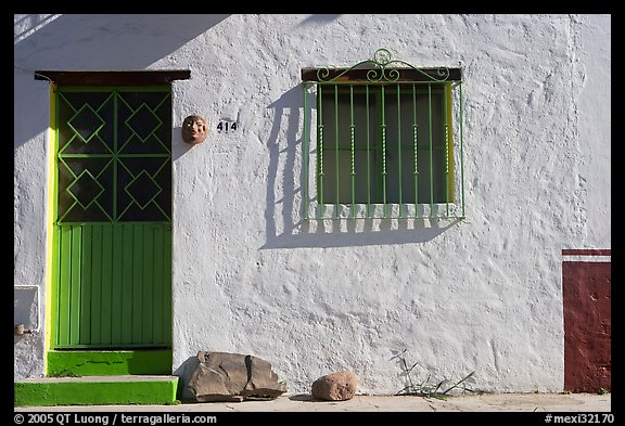 Door and window, Puerto Vallarta, Jalisco. Jalisco, Mexico