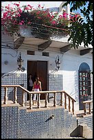 Women at the door of a house, Puerto Vallarta, Jalisco. Jalisco, Mexico (color)