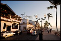 Seaside walkway called the Malecon, Puerto Vallarta, Jalisco. Jalisco, Mexico (color)