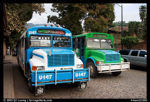 Public busses, Puerto Vallarta, Jalisco. Jalisco, Mexico