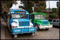 Public busses, Puerto Vallarta, Jalisco. Jalisco, Mexico ( color)