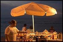 Food vendor on the Malecon at night, Puerto Vallarta, Jalisco. Jalisco, Mexico