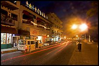 Malecon at night, Puerto Vallarta, Jalisco. Jalisco, Mexico ( color)