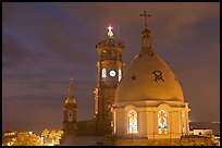 Cathedral at night, Puerto Vallarta, Jalisco. Jalisco, Mexico ( color)