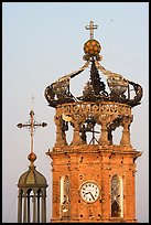 Crown of Templo de Guadalupe Cathedral , Puerto Vallarta, Jalisco. Jalisco, Mexico