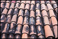 Detail of red tiled roof, Puerto Vallarta, Jalisco. Jalisco, Mexico