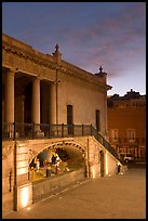 Goitia Square with nativity at down. Zacatecas, Mexico ( color)