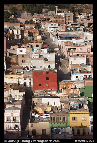 Houses and Cajaon de Garcia Rojas. Zacatecas, Mexico (color)