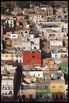 Houses and Cajaon de Garcia Rojas. Zacatecas, Mexico (color)