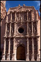 Churrigueresque carvings on the facade of the Cathdedral. Zacatecas, Mexico