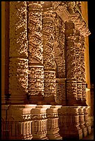 Churrigueresque columns on the facade of the Cathdedral. Zacatecas, Mexico