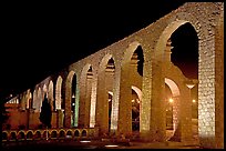 Aqueduct by night. Zacatecas, Mexico (color)