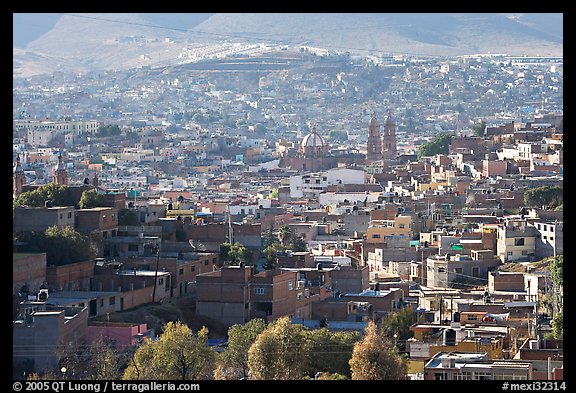 View of the town, morning. Zacatecas, Mexico (color)