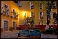 Jardin de la Reforma by night. Guanajuato, Mexico ( color)