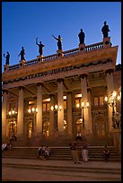 Teatro Juarez at dusk. Guanajuato, Mexico