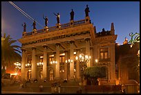 Teatro Juarez at night. Guanajuato, Mexico