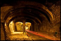 Subtarranean passageway with street and sidewalk. Guanajuato, Mexico ( color)