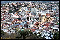 Panoramic view of the town center at dawn. Guanajuato, Mexico