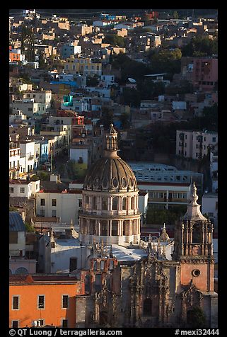 Church of la Compania de Jesus, early morning. Guanajuato, Mexico (color)