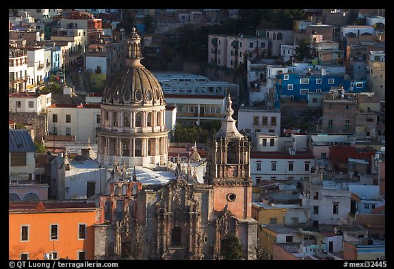 Church of la Compania de Jesus, early morning. Guanajuato, Mexico (color)