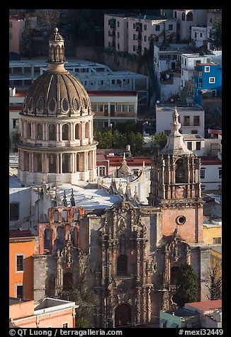 Church of la Compania de Jesus, early morning. Guanajuato, Mexico (color)