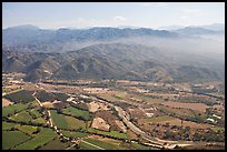 Aerial view plain and Sierra de Madre. Mexico