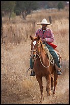 Man riding a horse. Mexico ( color)