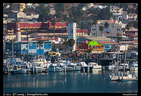Yachts and waterfront, Ensenada. Baja California, Mexico (color)