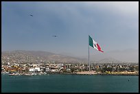 Ensenada seen from harbor. Baja California, Mexico (color)