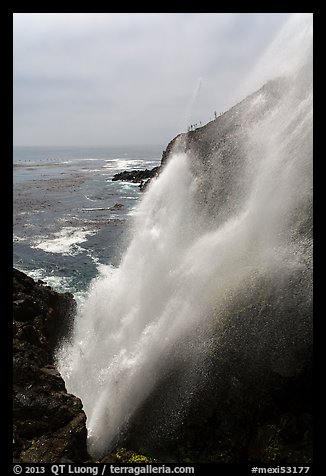 Tidewater blowhole, La Bufadora. Baja California, Mexico (color)