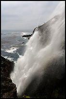 Tidewater blowhole, La Bufadora. Baja California, Mexico ( color)