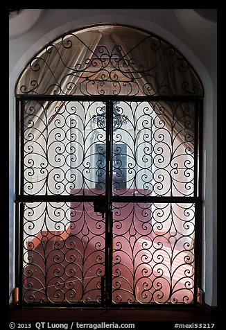 Elaborate grillwork inside Riviera Del Pacifico, Ensenada. Baja California, Mexico