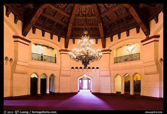 Former casino room, Riviera Del Pacifico, Ensenada. Baja California, Mexico (color)