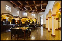 Room with original furniture and mosaics, Riviera Del Pacifico, Ensenada. Baja California, Mexico ( color)