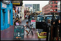 Avenida Lopez Mateos street, Ensenada. Baja California, Mexico (color)