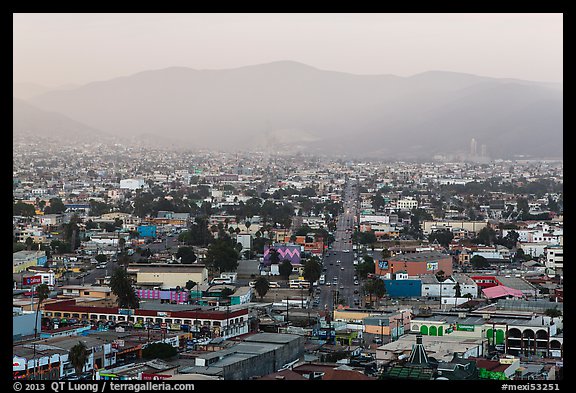 Ensenada seen from El Mirador. Baja California, Mexico (color)