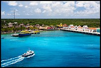 Cruise ship harbor, Puerta Maya. Cozumel Island, Mexico ( color)