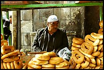 Arab bread vendor. Jerusalem, Israel ( color)