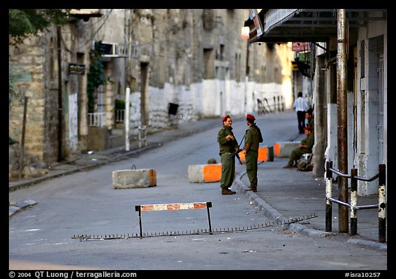 Checkpoint, Hebron. West Bank, Occupied Territories (Israel) (color)