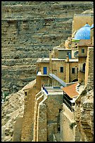 Blue dome of the Mar Saba Monastery. West Bank, Occupied Territories (Israel) (color)