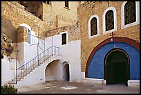 Courtyard inside the Mar Saba Monastery. West Bank, Occupied Territories (Israel) ( color)