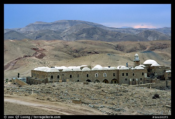 Nabi Musa Monastery in the Judean Desert. West Bank, Occupied Territories (Israel) (color)