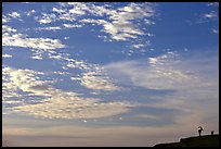 Clouds and Ibex, Maktesh Ramon (Wadi Ruman) Crater. Negev Desert, Israel (color)