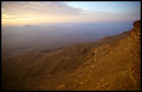 Maktesh Ramon (Wadi Ruman) Crater, sunrise. Negev Desert, Israel (color)