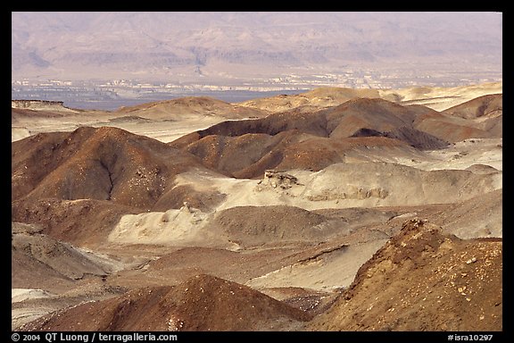 Eroded badlands near Eilat. Negev Desert, Israel (color)