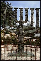 Menorah. Jerusalem, Israel