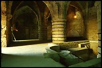 Medieval room of the Knights Hospitalliers quarters, Akko (Acre). Israel ( color)