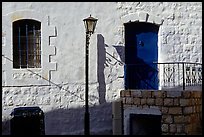 Blue door and windows, Synagogue Quarter, Safed (Tsfat). Israel (color)