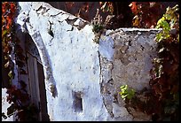 Wall with blue tint in the old city of Safed (Tsfat). Israel ( color)